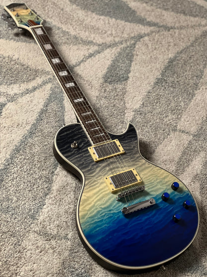 Dhatarattha Custom DLP in Ocean Storm Double Wipeout with 5A Quilt Top