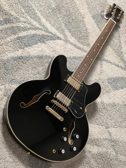 Soloking SH-335 Heritage in Ebony Black with Gold Hardware