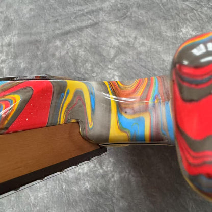 Dhatarattha Custom DST HSS in Red Marble Swirl with Rosewood FB