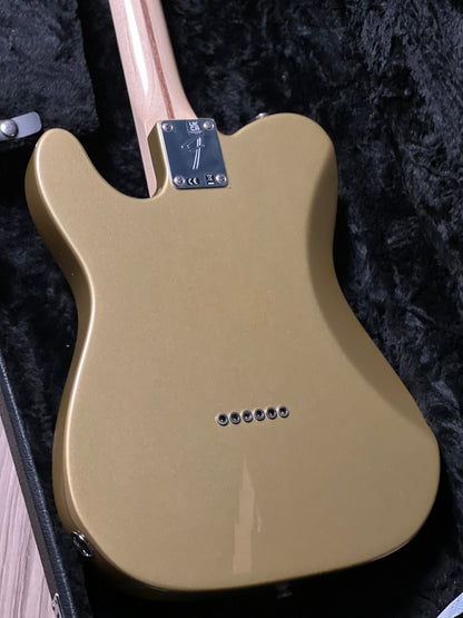 Fender Chris Shiflett Telecaster Deluxe with Case in Shoreline Gold MX22072937