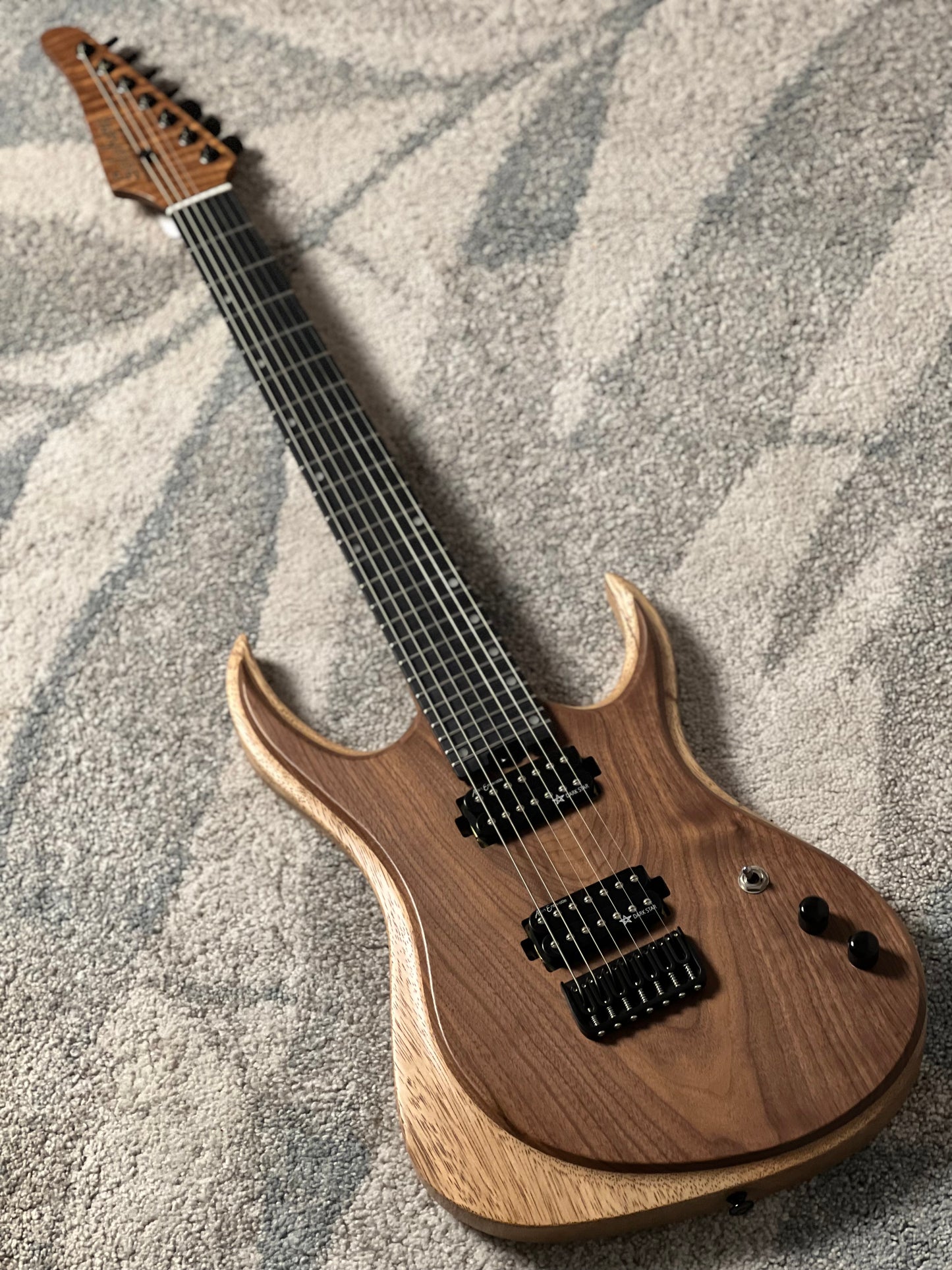 Soloking MW-7 Custom HH FMN in Natural with Exotic Walnut Top