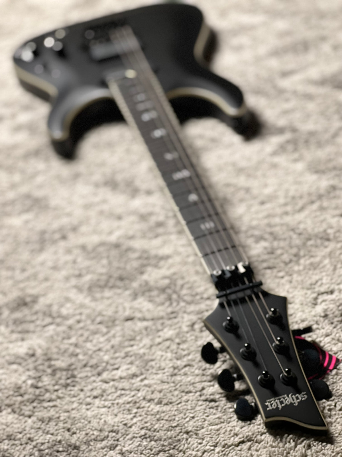 Schecter C-1 FR S SLS Elite Evil Twin - Satin Black