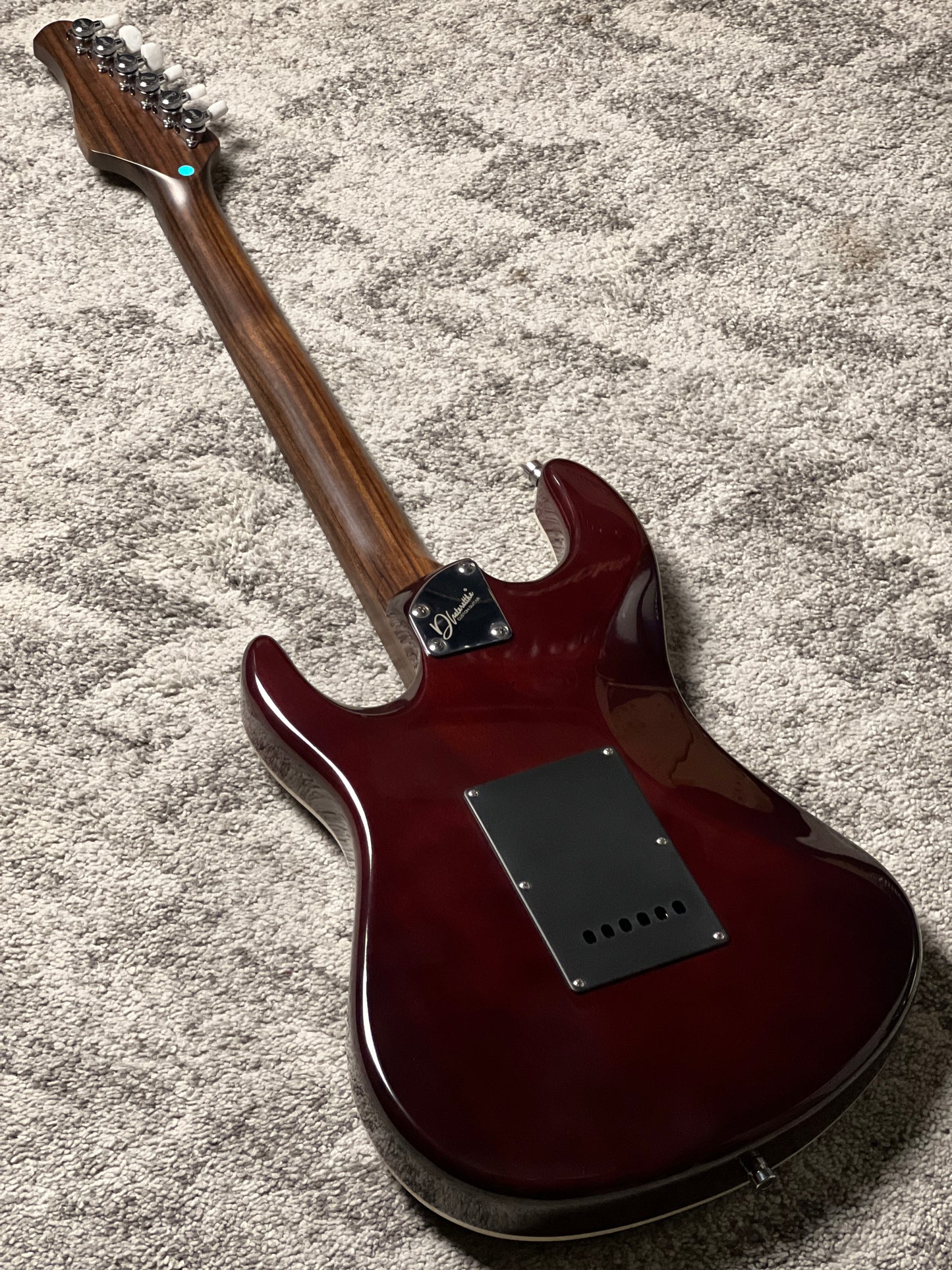 Dhatarattha Custom DST HSS Quilt in Bengal Burst with One Piece Rosewood Neck