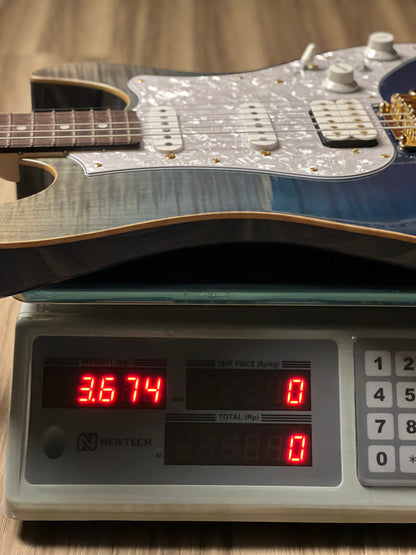 Fujigen FGN Guitars Expert EOS Odyssey in Navy Blue with Hardshell Case C230590