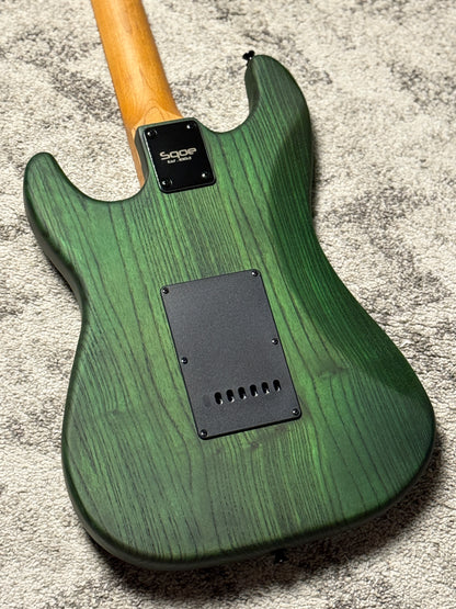 SQOE SEST650 GR HSS Ash Roasted Maple Series in Open Pore Green