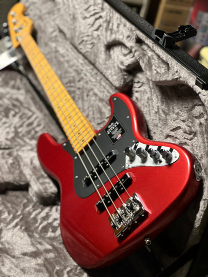 Fender American Ultra II Jazz Bass with Maple FB in Sinister Red