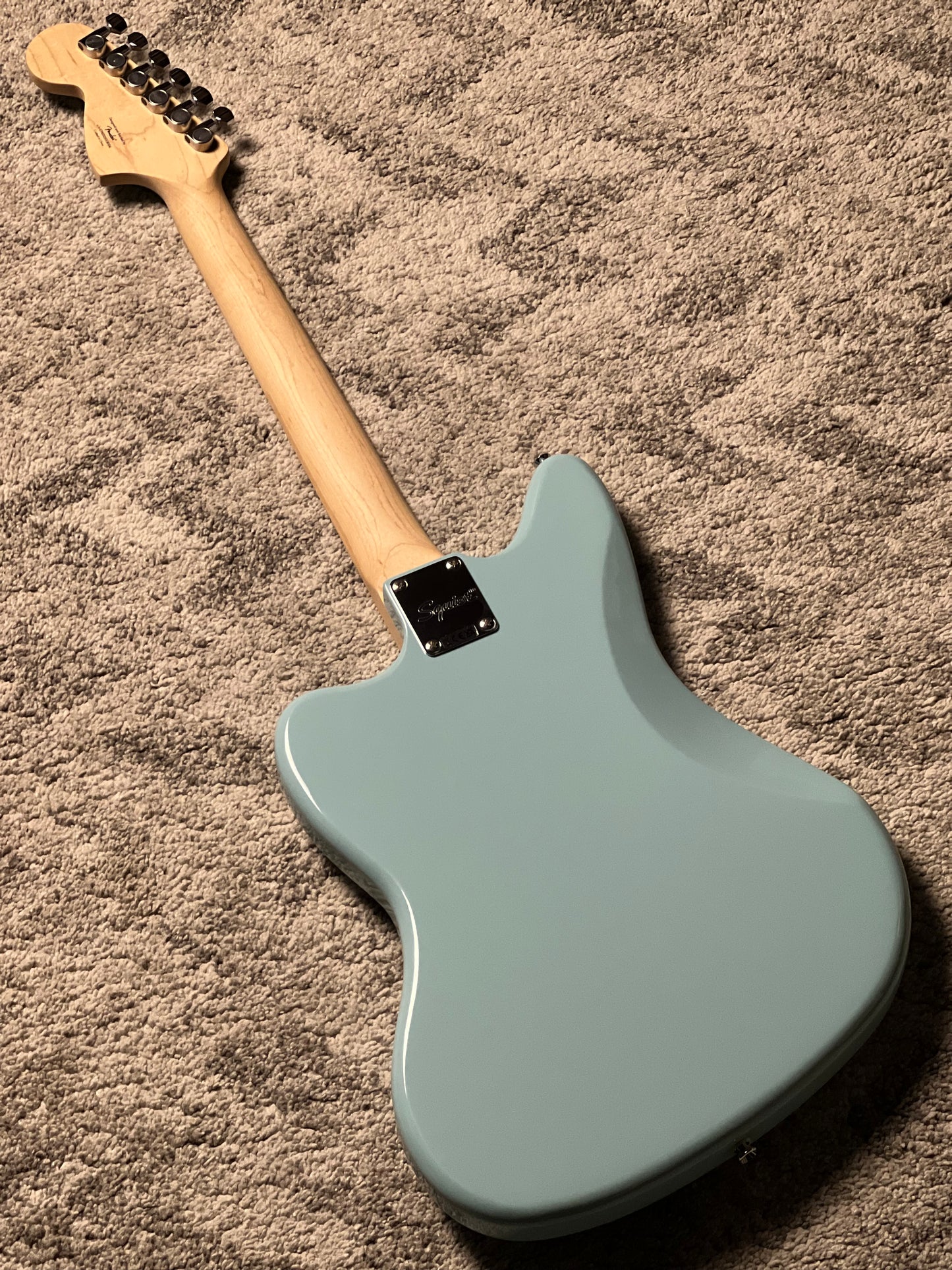 Squier FSR Affinity Series Jaguar with Maple FB in Daphne Blue