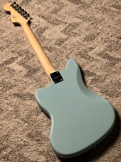 Squier FSR Affinity Series Jaguar with Maple FB in Daphne Blue