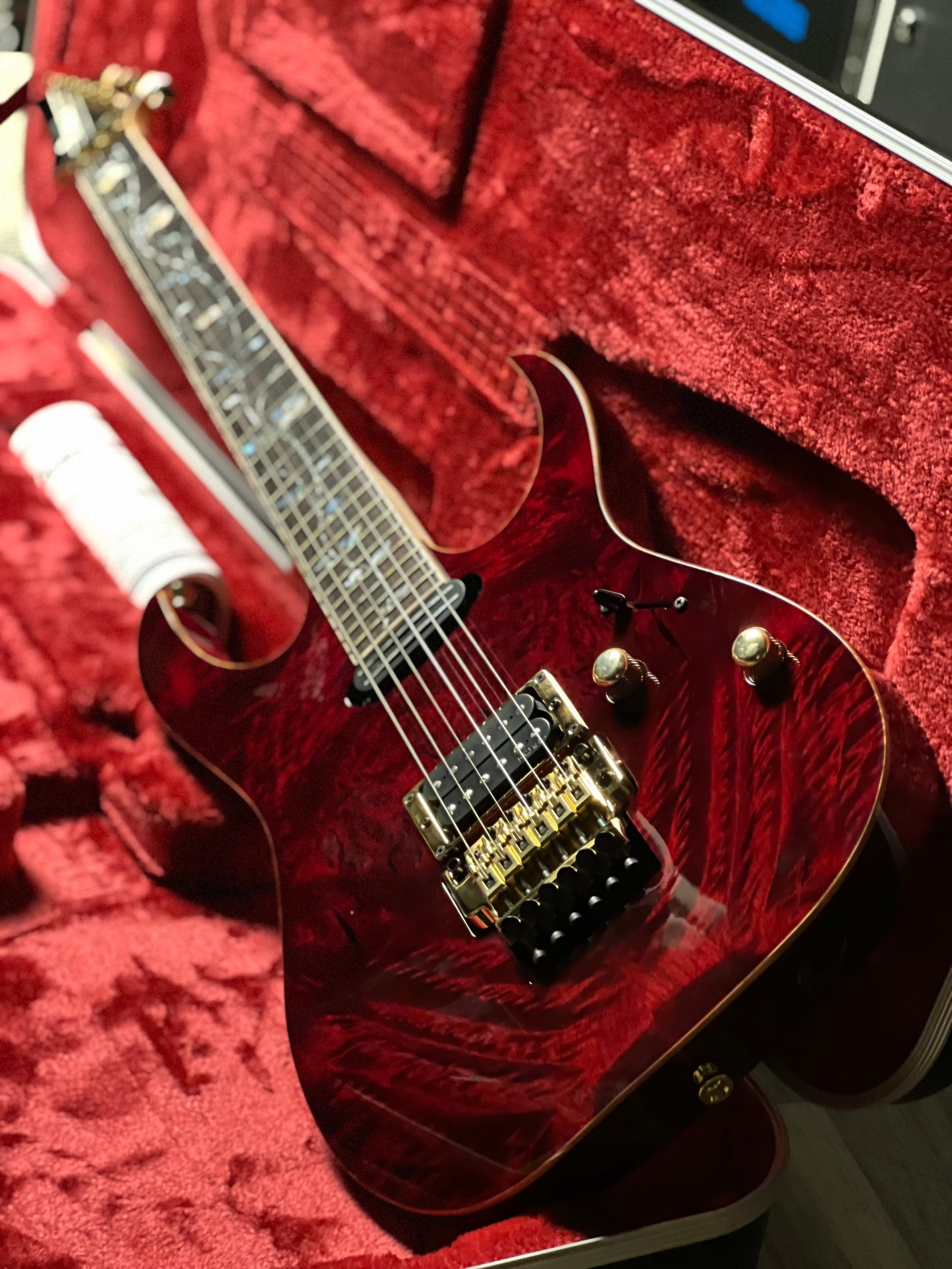 Ibanez J Custom RG8565R-CWR in Charmant Wine Red with Case F2521228
