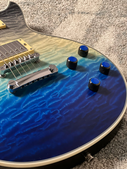 Dhatarattha Custom DLP in Ocean Storm Double Wipeout with 5A Quilt Top
