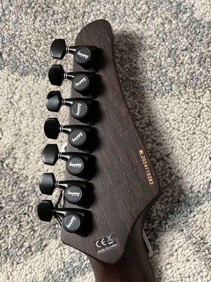 Soloking MJM-7 Custom Baritone HH with Wenge Neck in Driftwood Black