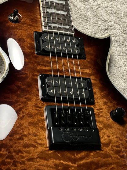 ESP LTD EC-1000 Evertune in Dark Brown Sunburst