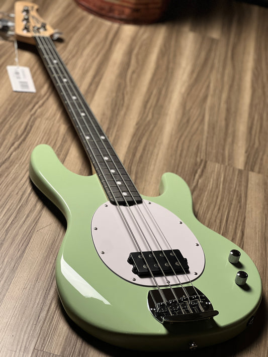 Sterling By Music Man StingRay RAY2 with Amaranth FB in Misty Green