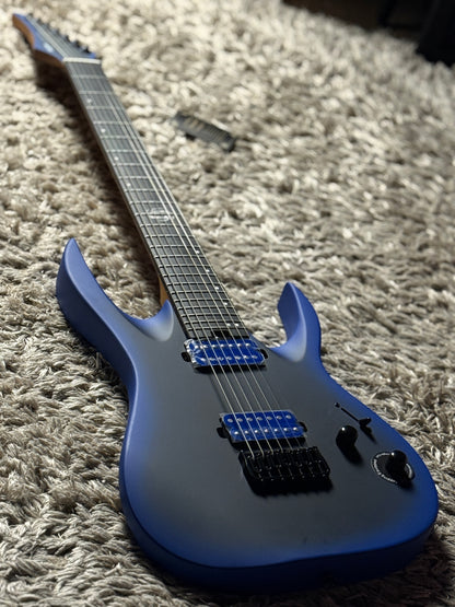 SQOE SEIB7S 7 String in Satin Neon Blue