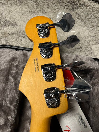 Fender American Ultra II Jazz Bass with Maple FB in Sinister Red