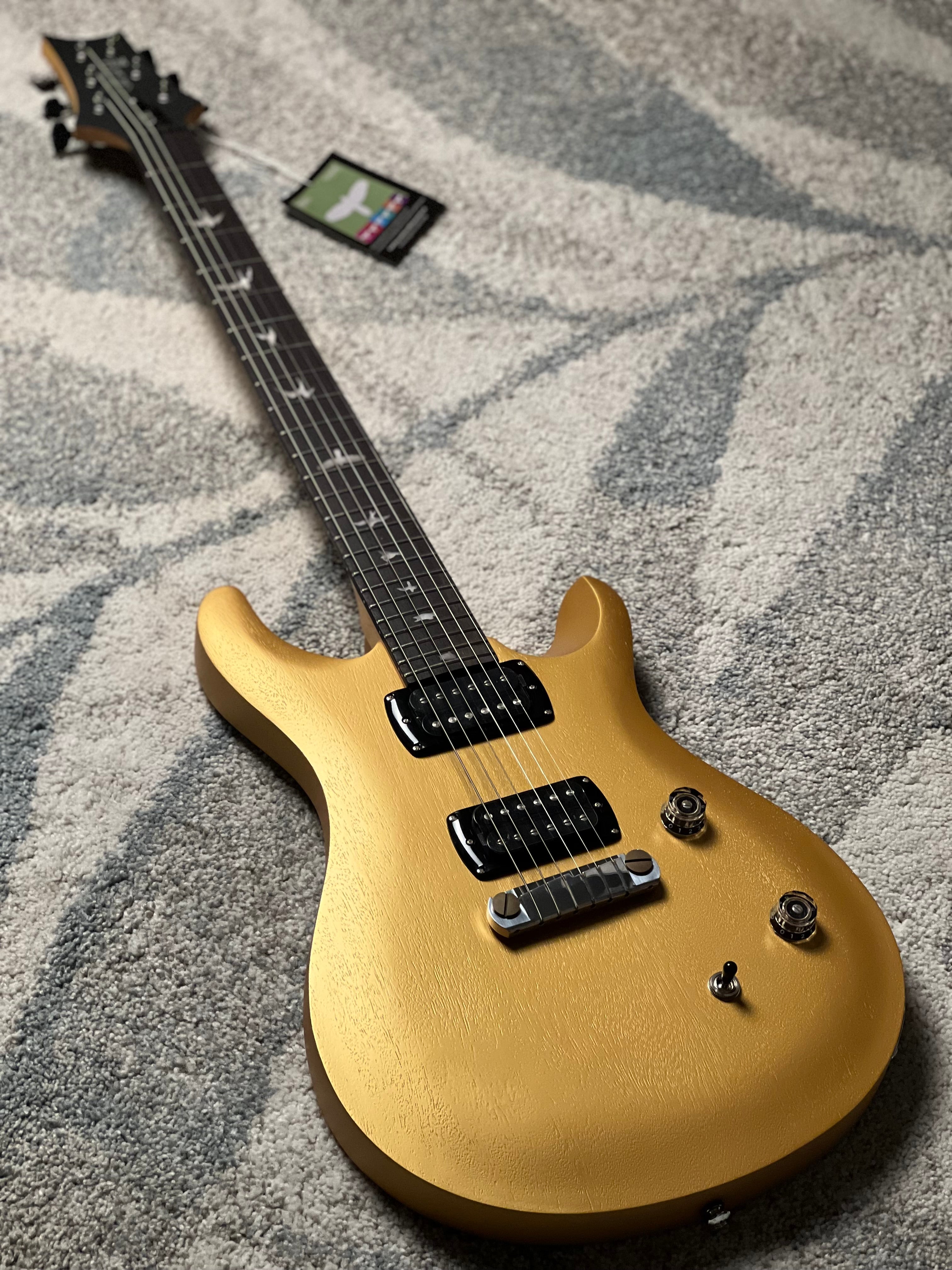 PRS SE CE 24 Standard Satin Stoptail in Satin Metallic Gold