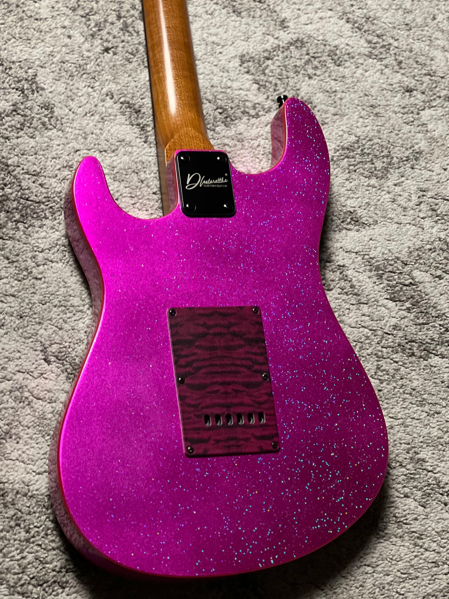 Dhatarattha Custom DST HSS in Magenta Sparkle with Rosewood FB