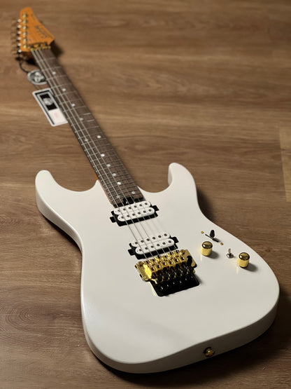 Soloking MS-1 Custom 24 HH FR Flat Top in Pearl White with Rosewood FB and Gold Hardware Nafiri Special Run