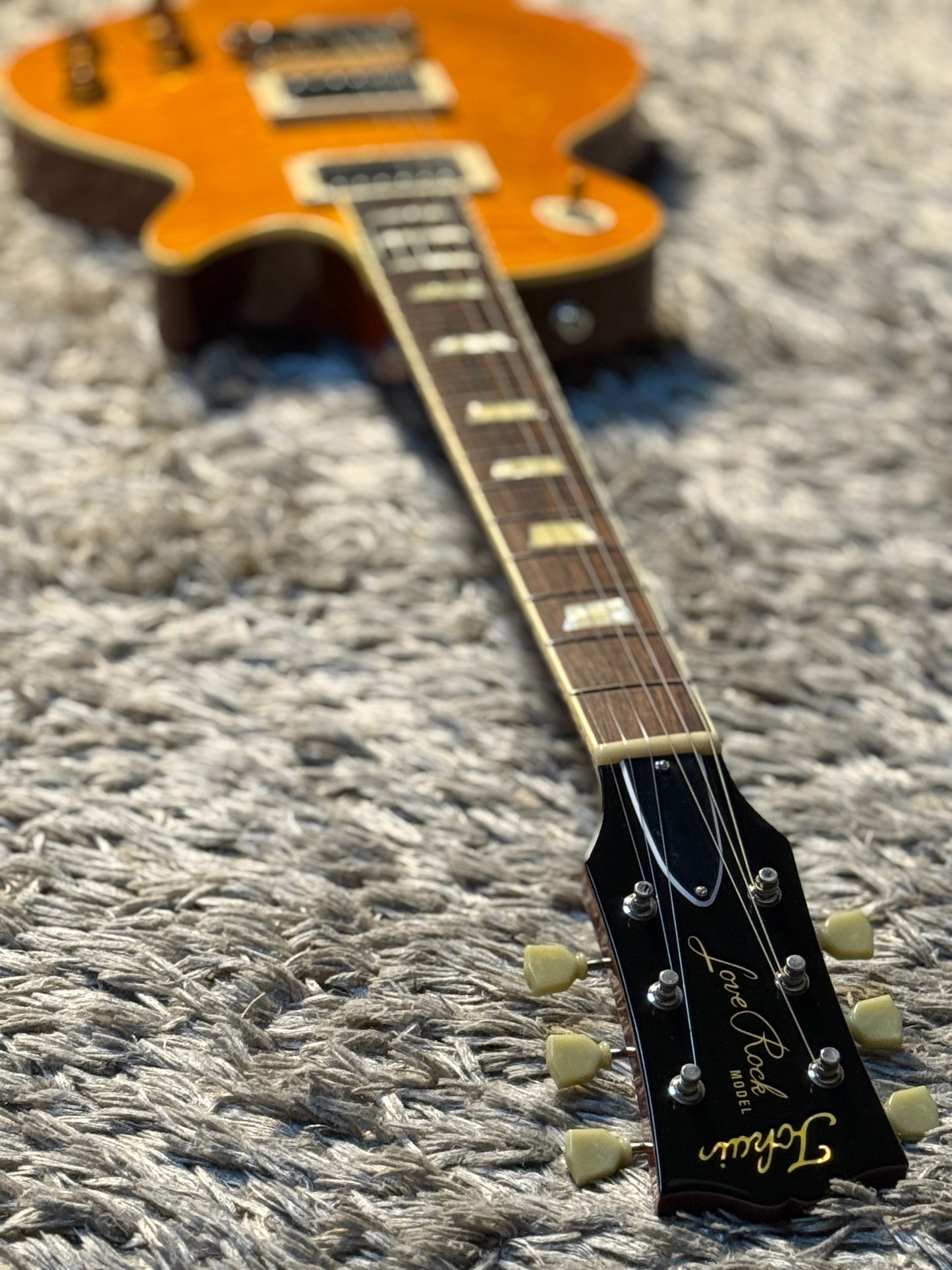 Tokai Love Rock LS-150F-3A LD Premium Series Japan with Solid Flamed Maple Top in Lemon Drop 2246292