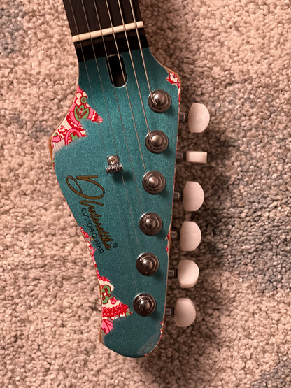Dhatarattha Performance DST HSS in Ocean Turquoise over Pink Paisley with RW FB