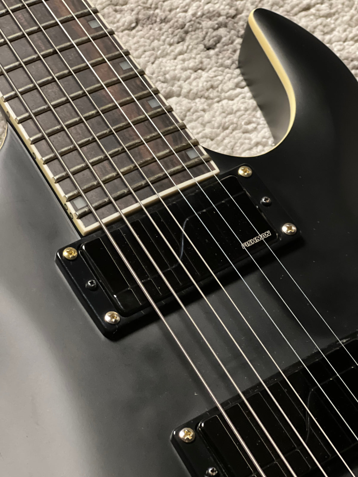 B.C. Rich Andy James Signature 7 EverTune in Satin Black K08230389 (USED)