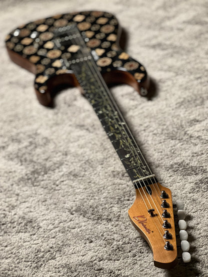 Dhatarattha Custom DST HH in Black Monogram with Rosewood FB