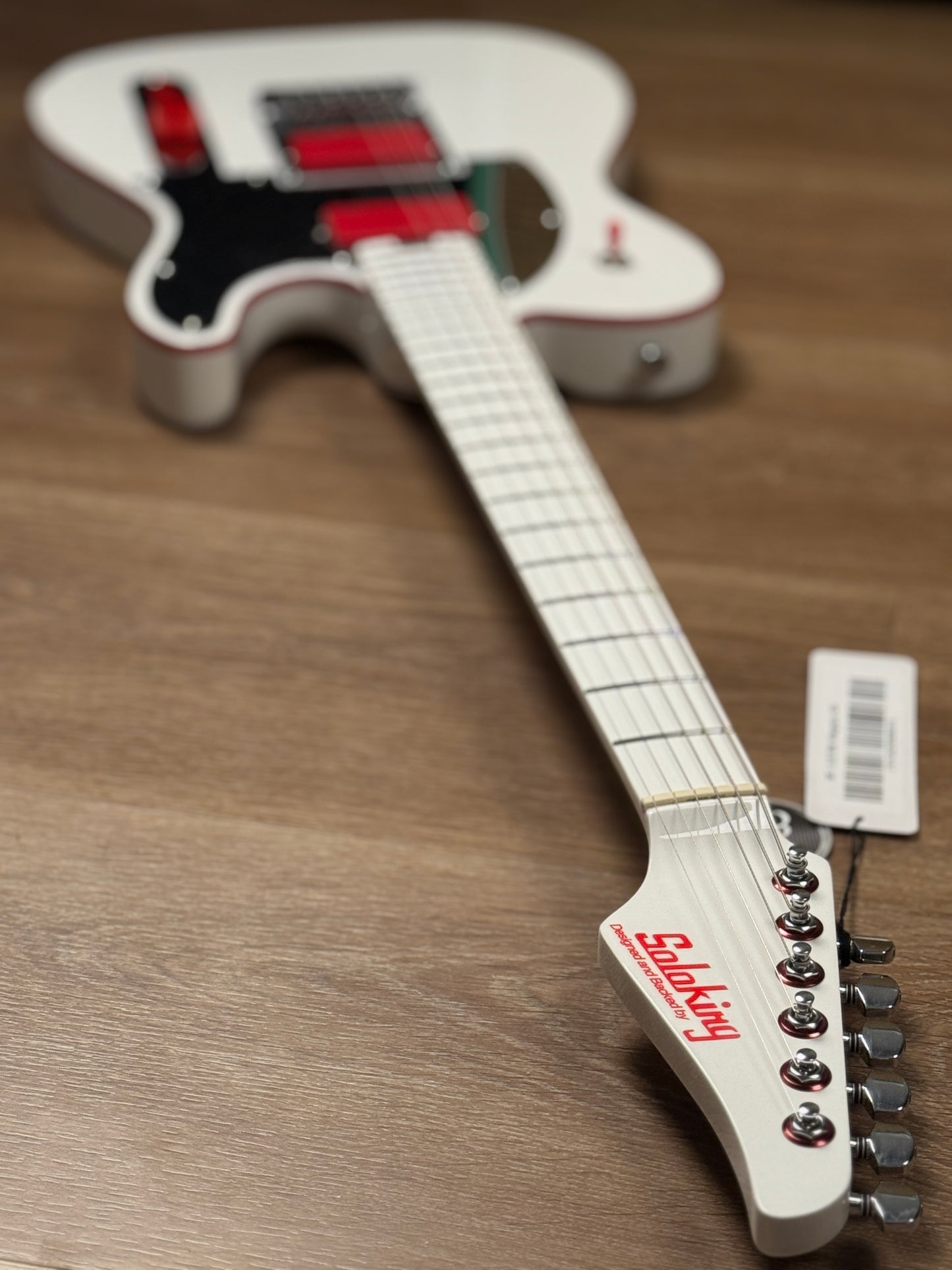 Soloking MT-1 Custom Lithography MOD in Artic White and Fishman Fluence Pickups