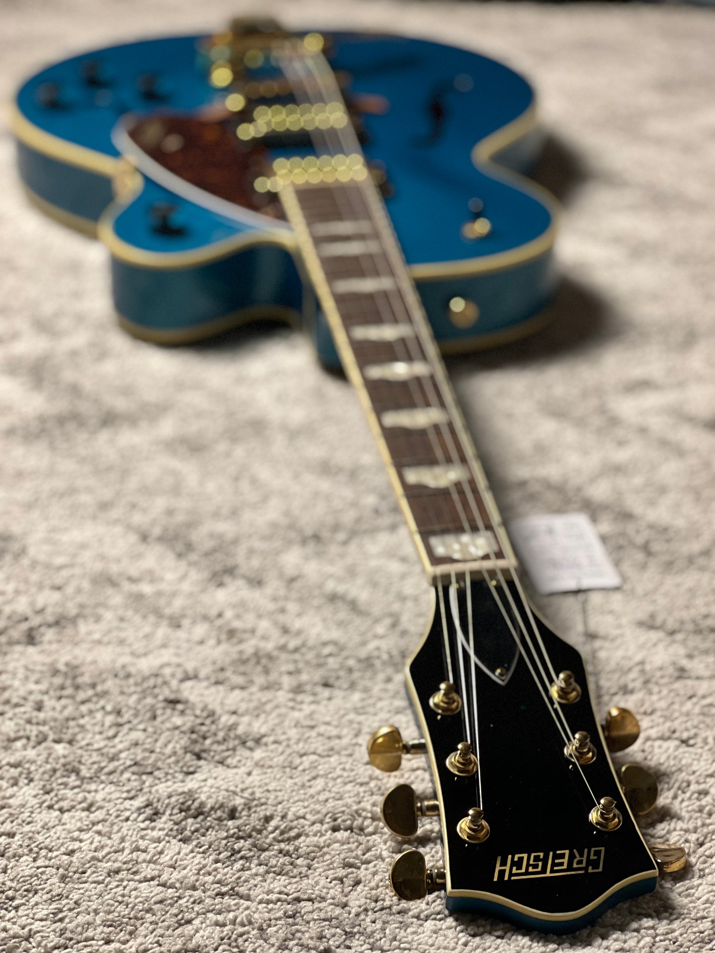 Gretsch G2410TG Streamliner Hollow Body Single-Cut with Laurel FB in Ocean Turquoise (USED)