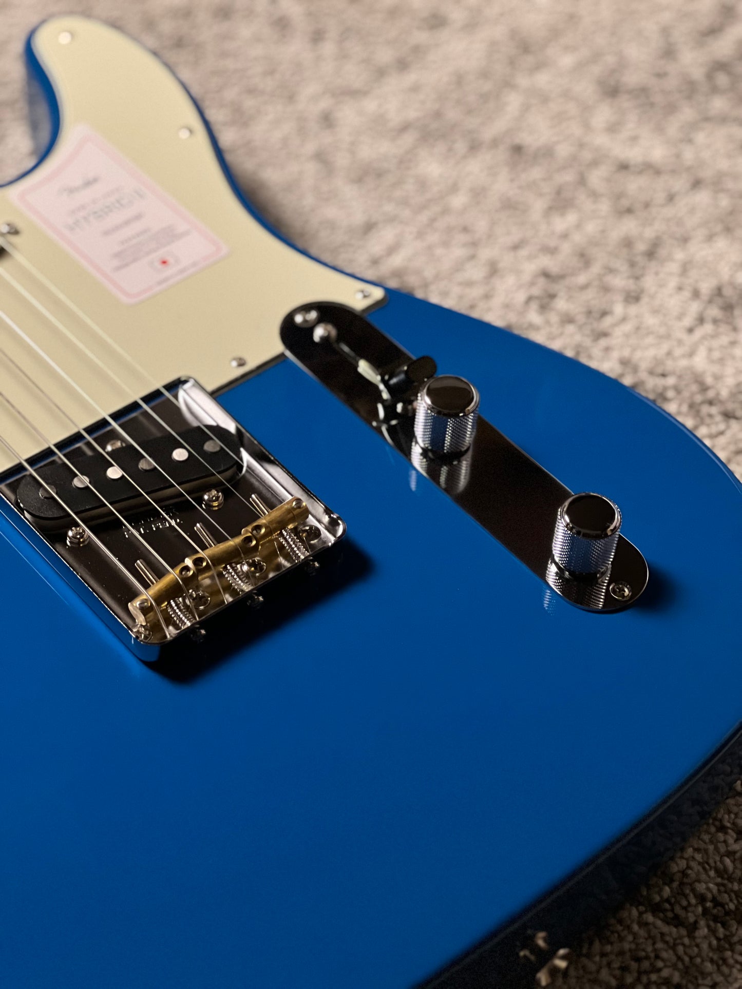 Fender Japan Hybrid II Telecaster with Maple FB in Forest Blue JD24025583