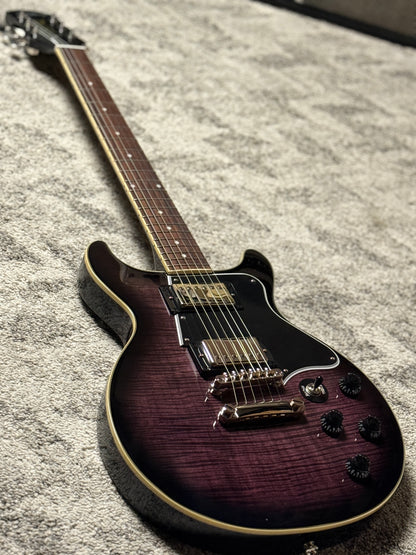 Epiphone Les Paul Special Double Cut Figured Exclusive in Dark Purple Burst with Gigbag