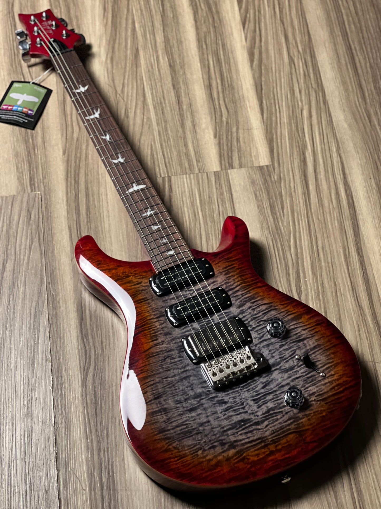 PRS SE Studio in Charcoal Cherry Burst