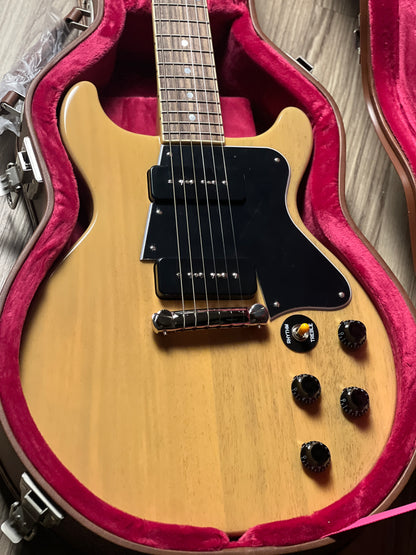 Epiphone 1960 Les Paul Special Double Cut Reissue in TV Yellow with Case 25011522191