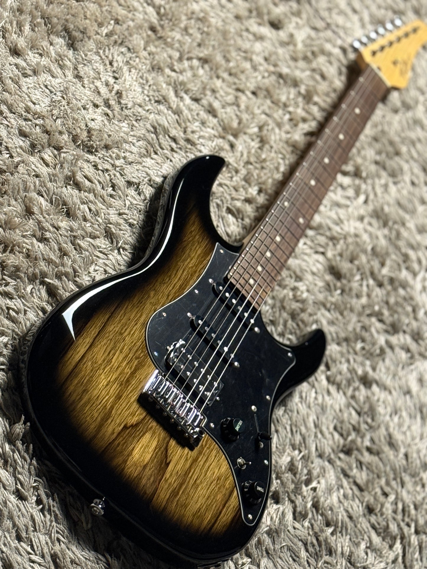 Fujigen FGN Odssey Series J Standard JOS2-TD-EW1-R/DMT in Dark Mocha Burst G230396