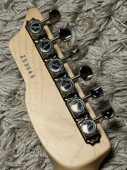 Saito S-622CS SSH Heritage with Rosewood in Olympic White with Tortoise PG 253046