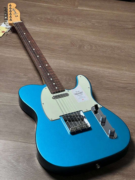 Fender Japan Traditional II 60s Telecaster with Rosewood FB in Lake Placid Blue JD24018022