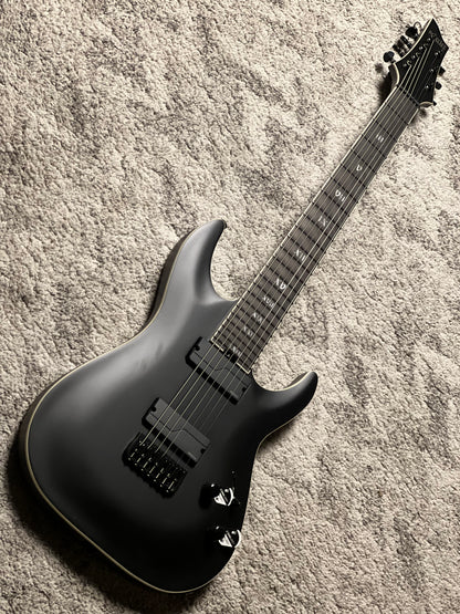 Schecter C-7 SLS Elite Evil Twin in Satin Black