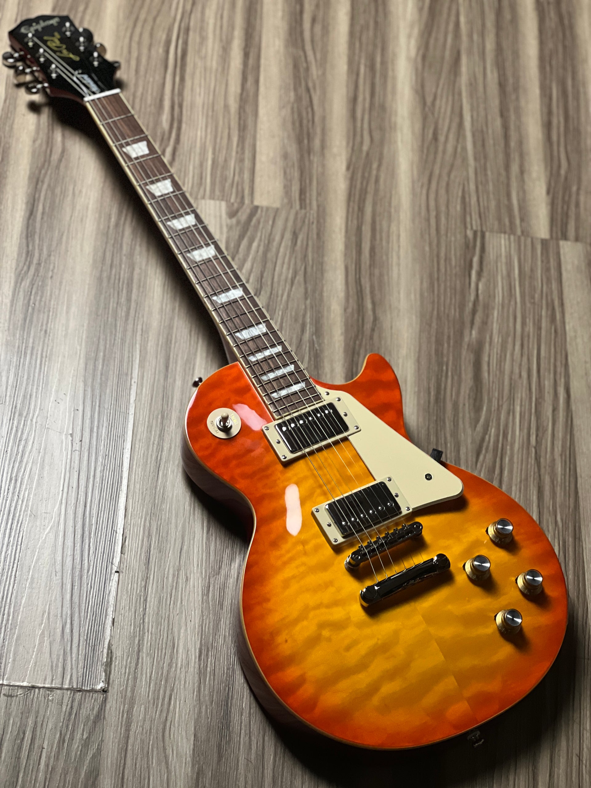 tobacco sunburst epiphone les paul 1960 Tribute Plus Burst long neck tenon Epiphone Limited Edition Les Paul