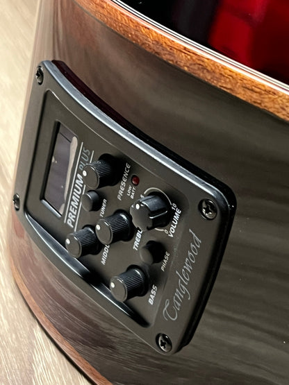 Tanglewood TWX5 CEK Winterleaf Exotic Dreadnought Cutaway in Autumn Burst Gloss w/Bag