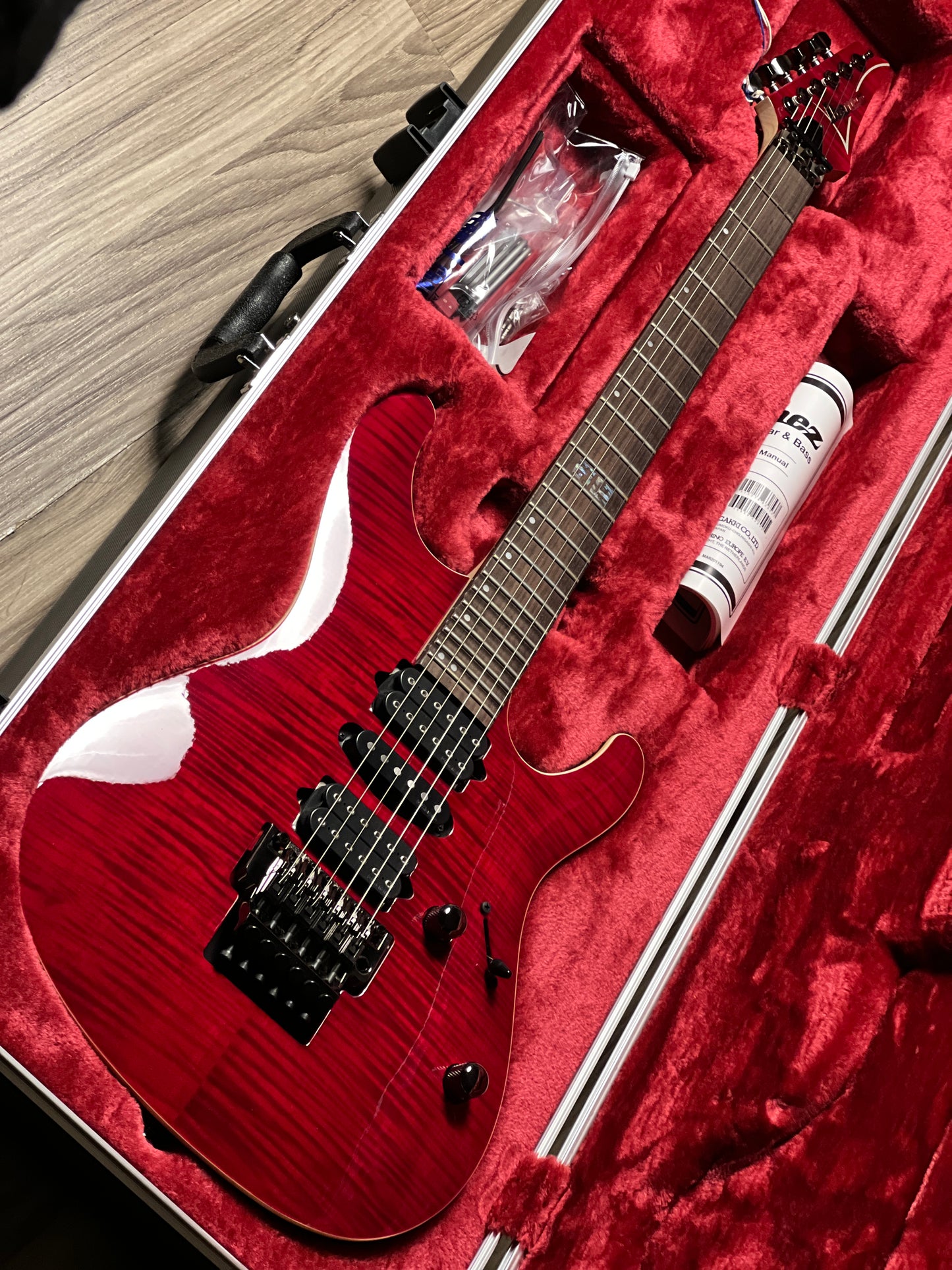 Ibanez KIKO100 In TRR (Transparent Ruby Red) F2418220