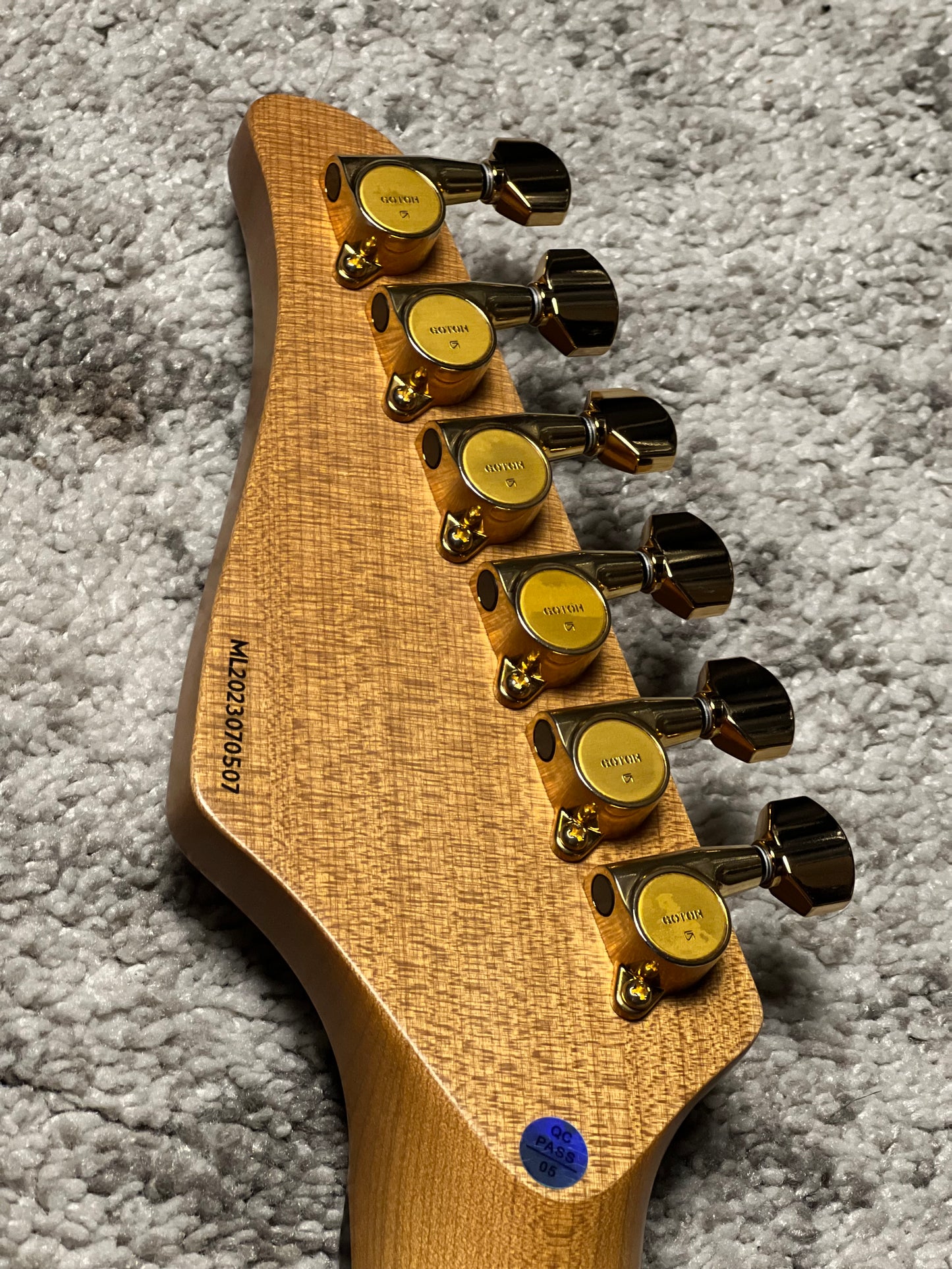 Dhatarattha Custom DST HH Flame in Ocean Fire Double Wipeout with Rosewood FB