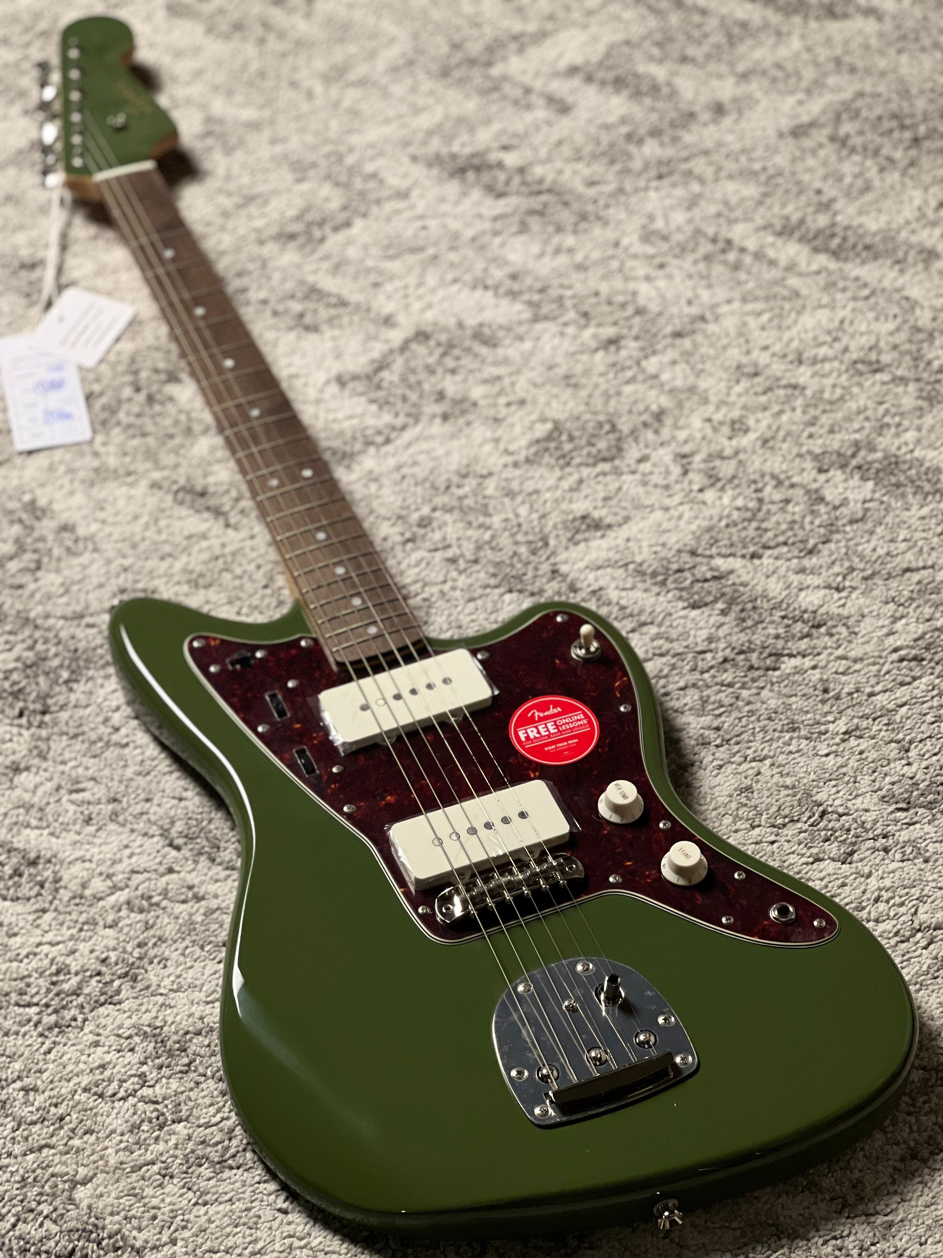 Squier FSR Classic Vibe 60s Jazzmaster with Laurel FB in Olive