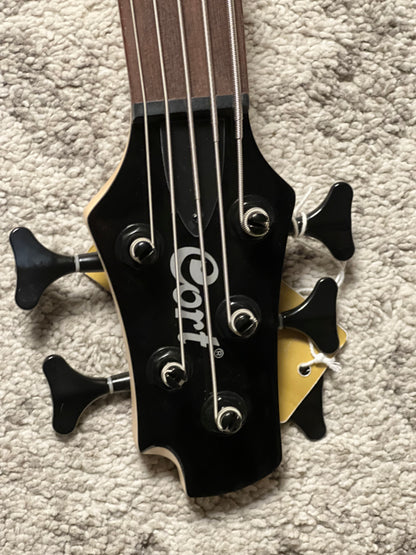 Cort C5 Deluxe Electric Bass Guitar in Black