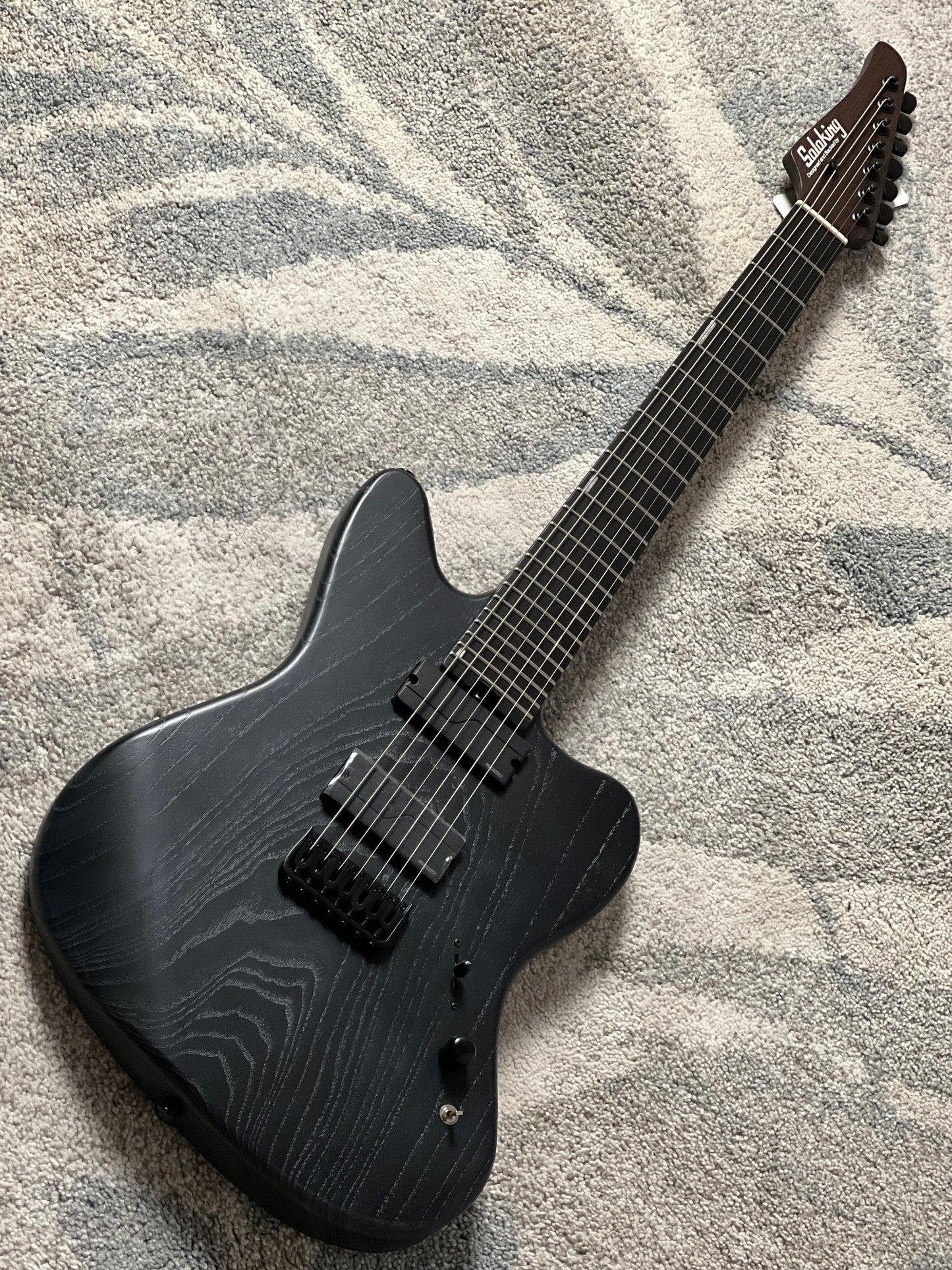 Soloking MJM-7 Custom Baritone HH with Fishman Fluence and Wenge Neck in Driftwood Black