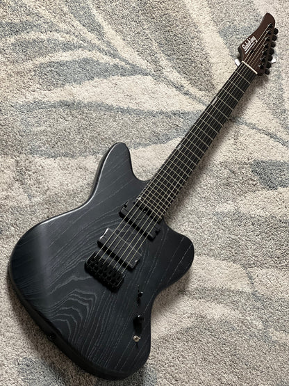 Soloking MJM-7 Custom Baritone HH with Fishman Fluence and Wenge Neck in Driftwood Black