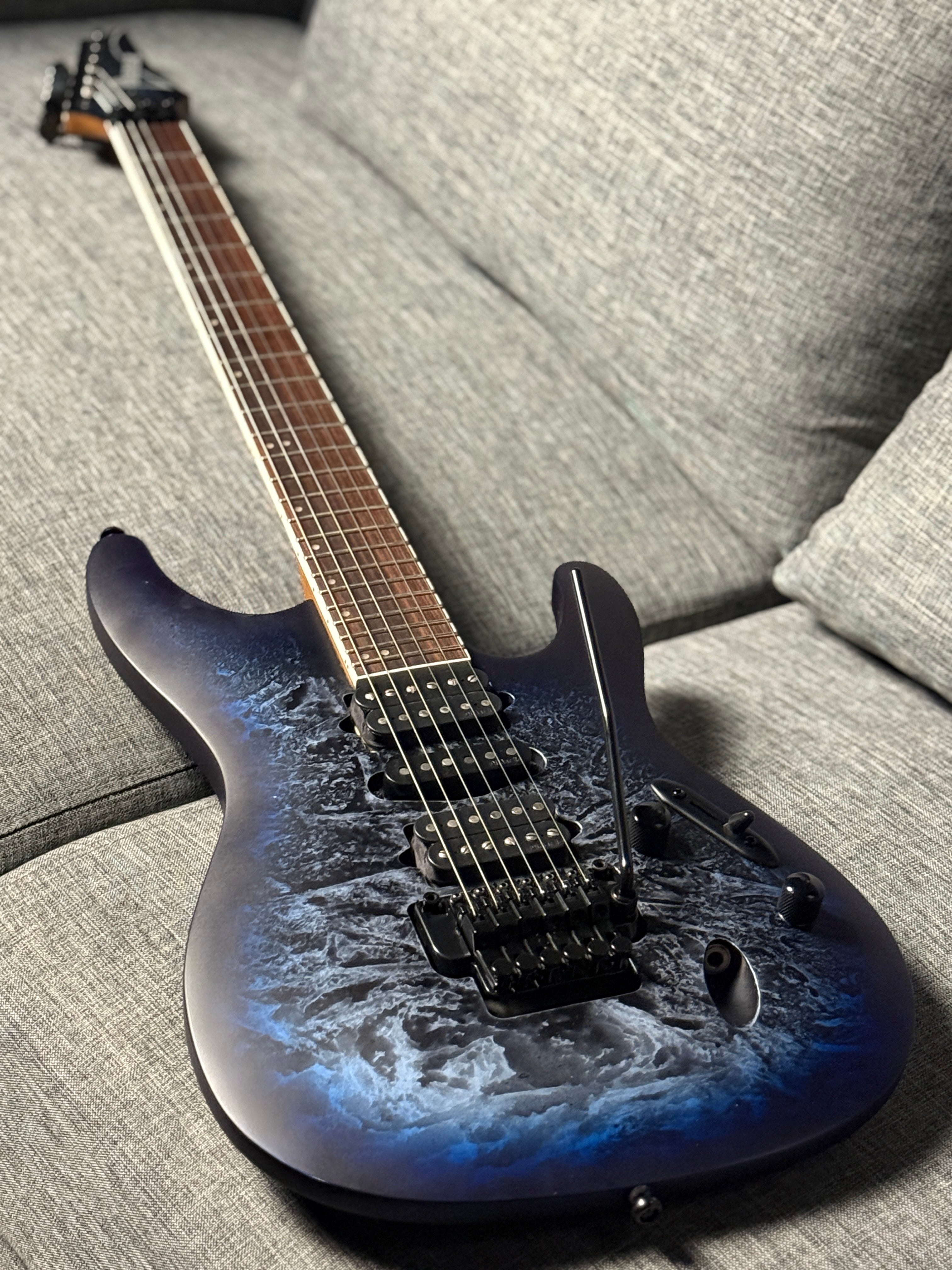 Ibanez S770-CZM in Cosmic Blue Frozen Matte 250302641 (USED