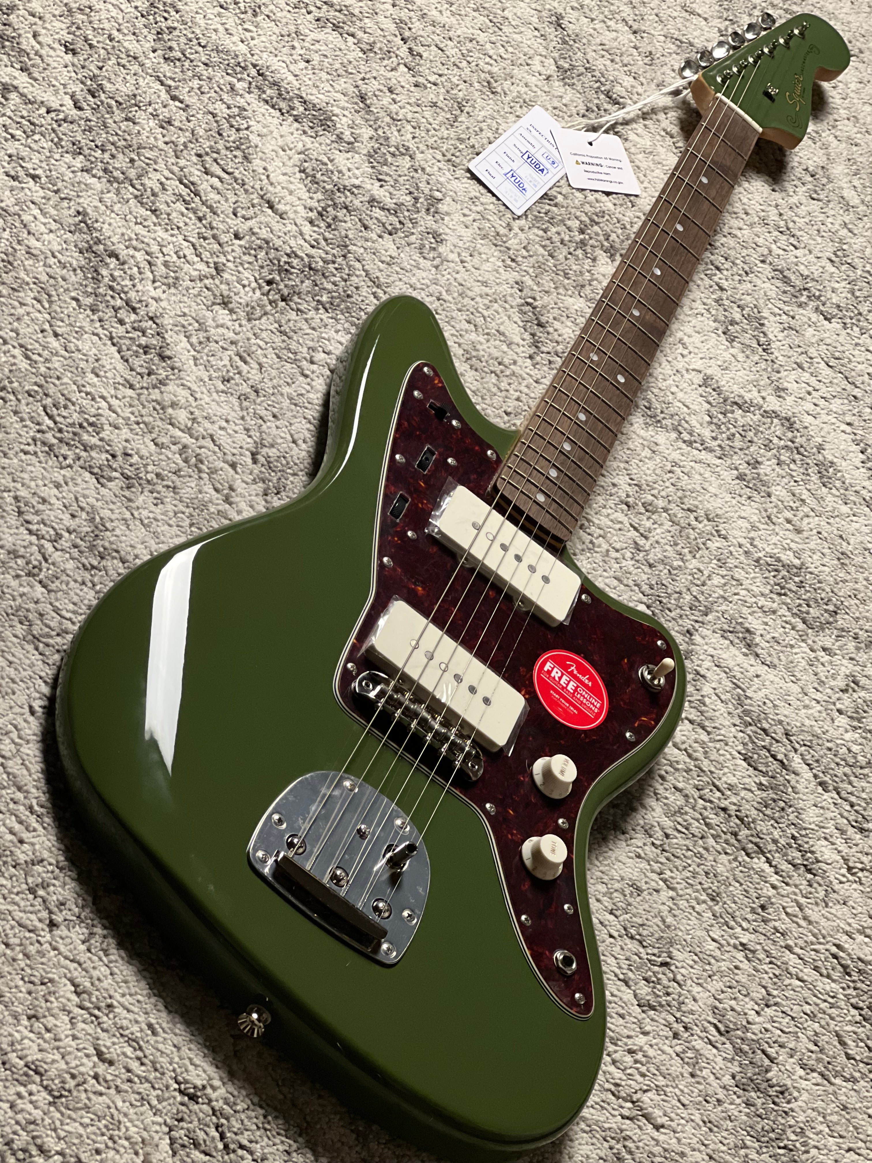 Squier FSR Classic Vibe 60s Jazzmaster with Laurel FB in Olive