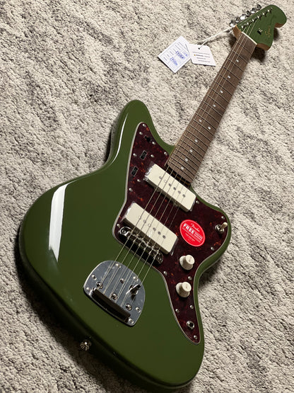 Squier FSR Classic Vibe 60s Jazzmaster with Laurel FB in Olive Metallic