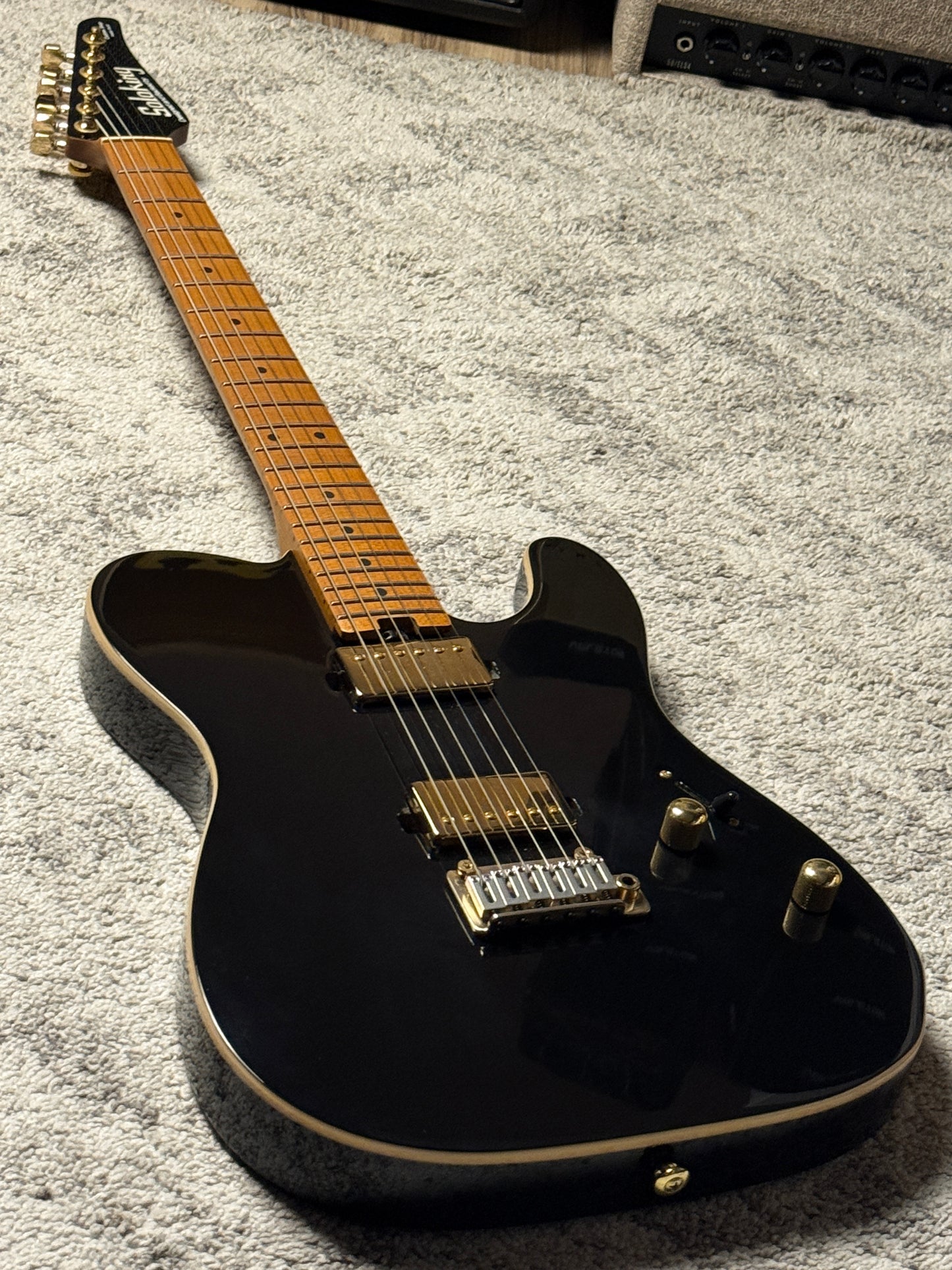 Soloking MT-1 Modern HH MKII in Black Beauty with Roasted Neck and Gold Hardware ML2024111010 (USED)