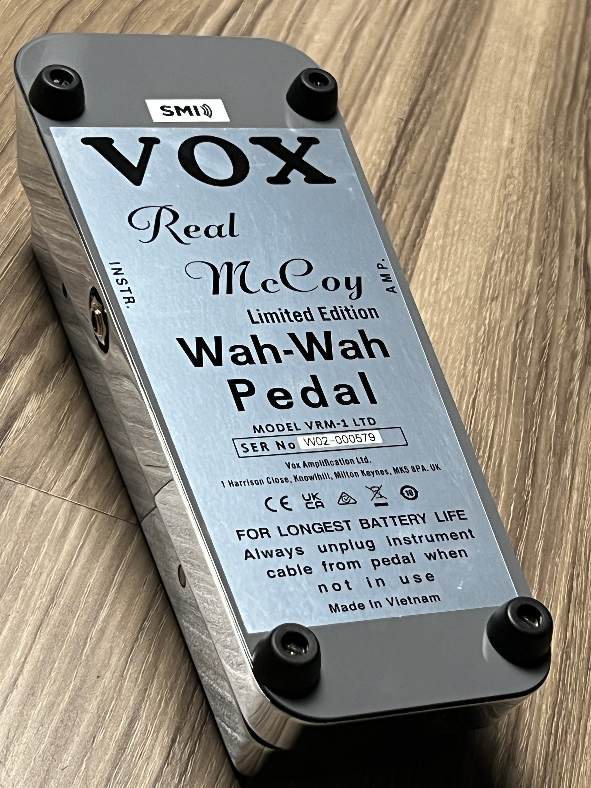 real mccoy wah pedal VOX-VRM-1 LTD
