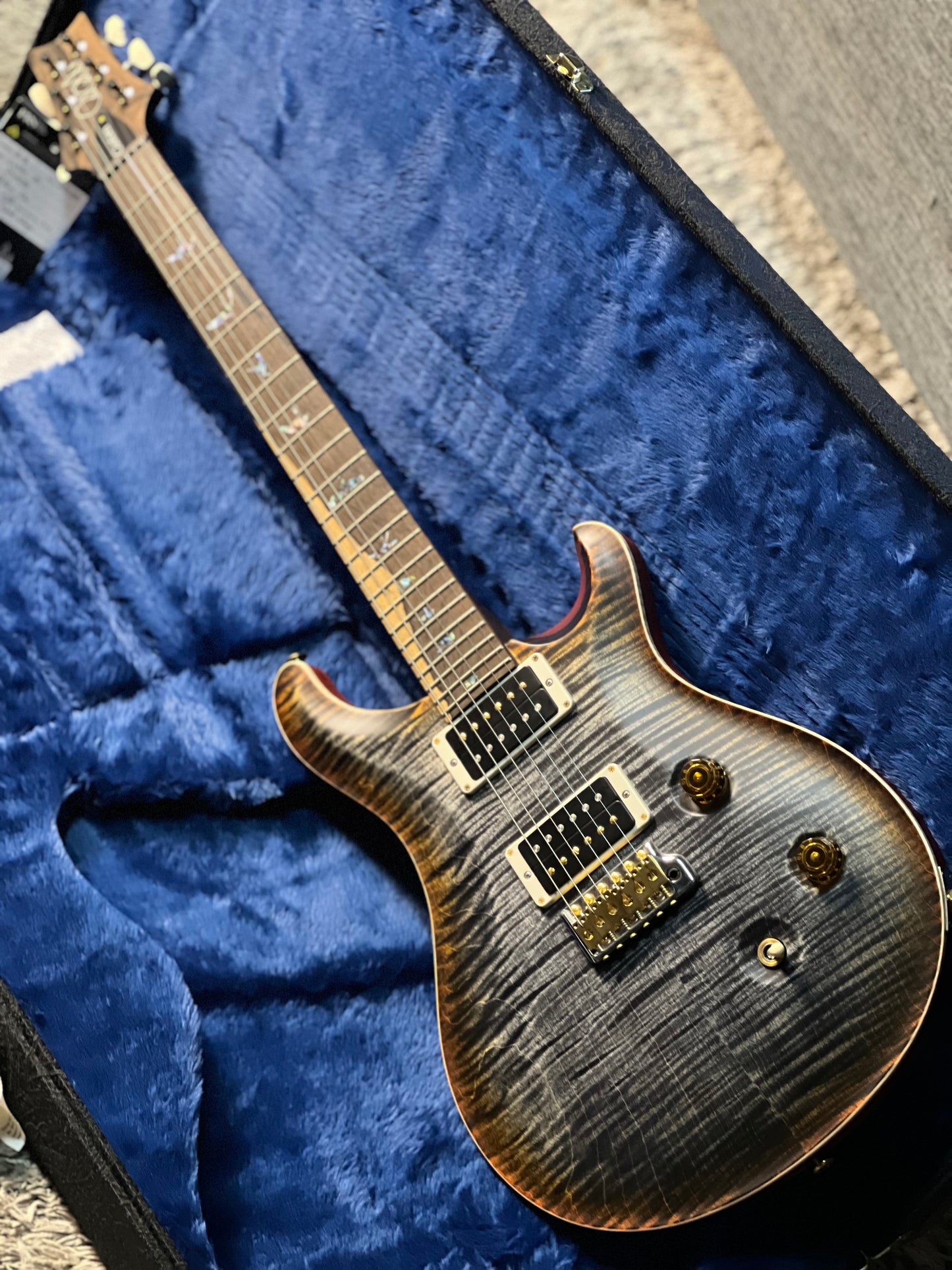 PRS Custom 24 Wood Library Burnt Maple Leaf Satin Rosewood Neck 0412052